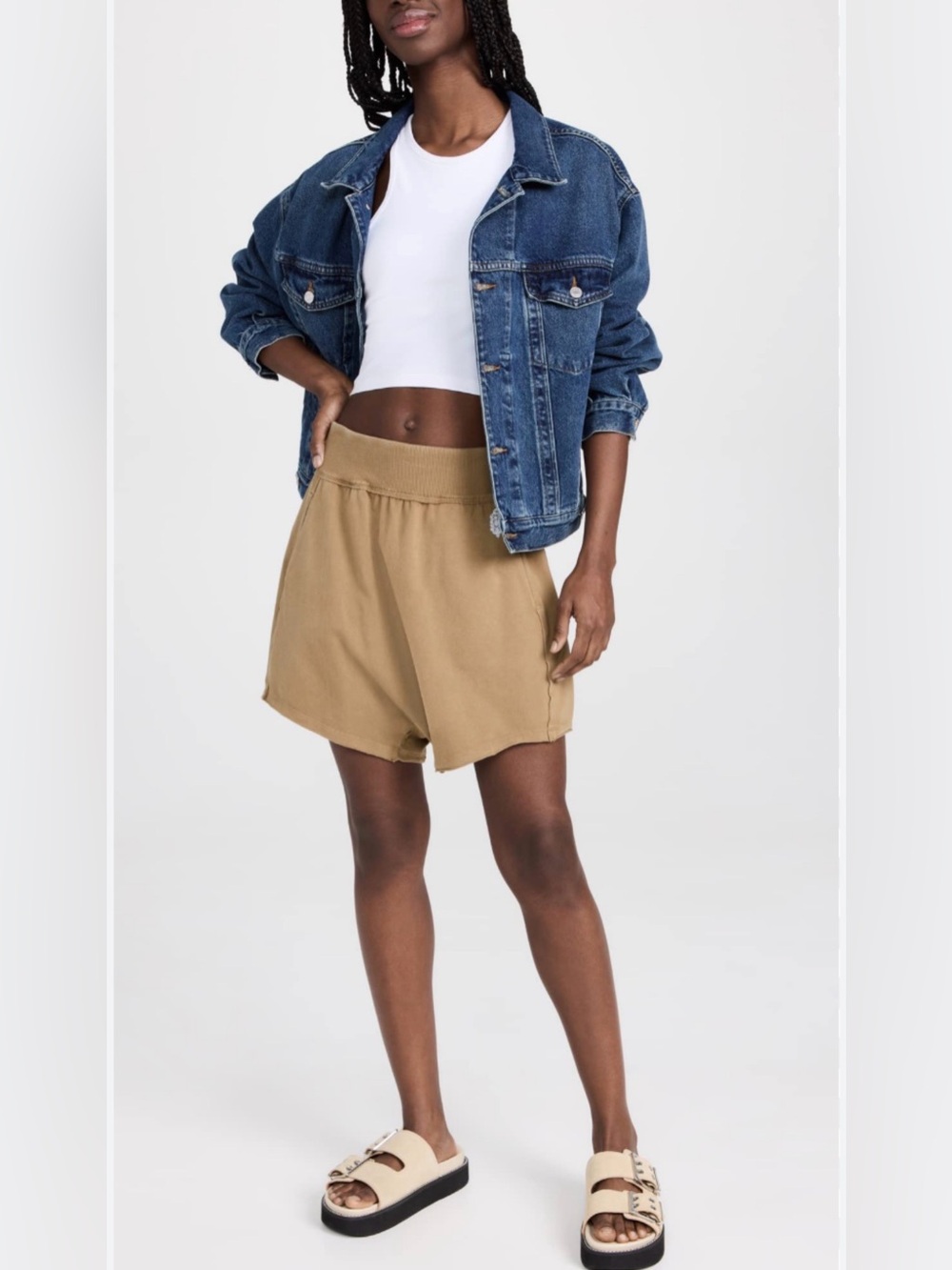 Free People Hot Shot Harem Shorts in Tobacco XL